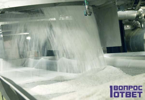 Производство свекольного сахара на заводе