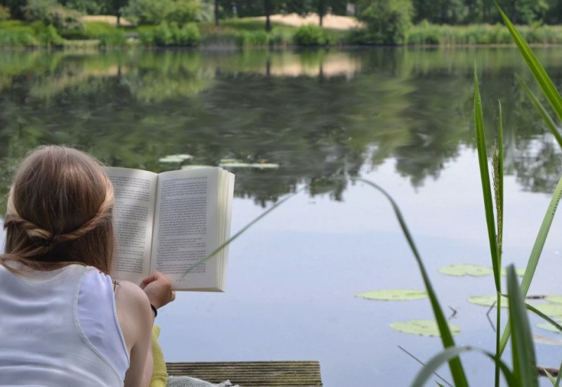 Чтение на озере