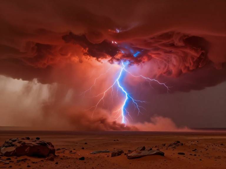 Пылевые бури на Марсе вырабатывают электричество