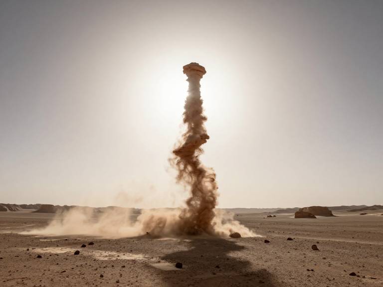 Mars Express заснял пылевых дьяволов на Марсе
